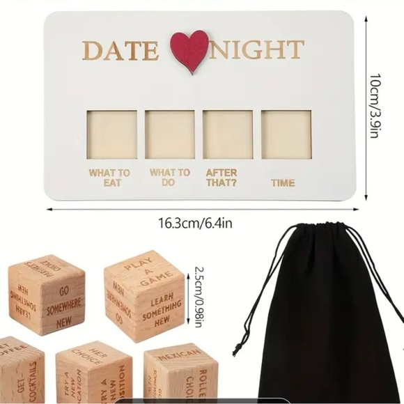 🎉HP🎉 NIP Date Night Dice - Couple’s Game With Pouch - Picture 3 of 3